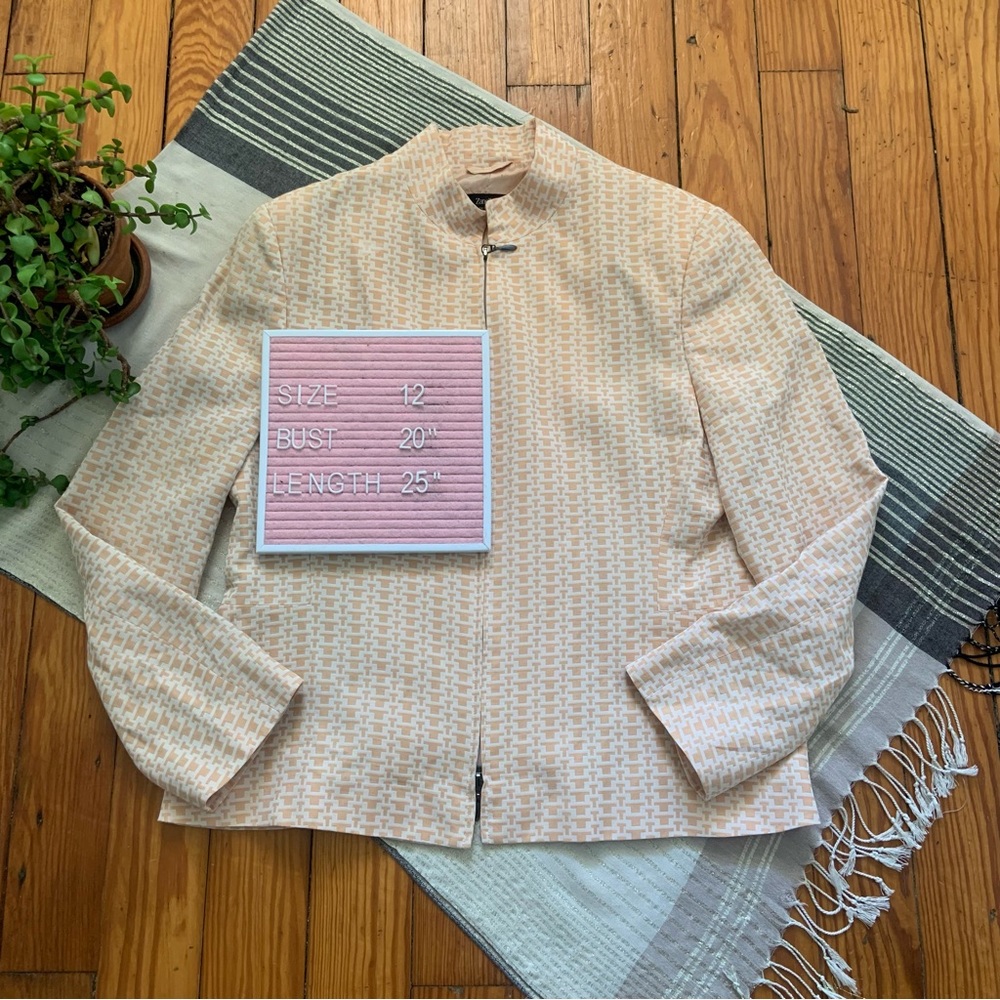 Zanella Made in Italy Sport Coat Zip Front Blazer